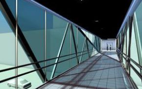 Das Innere der Brücke