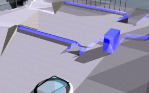 Vogelschau vom oberen Platz